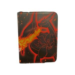 Charzard Rd And Blue Trading Card Binder 50‎ Page Inserts Pokémon